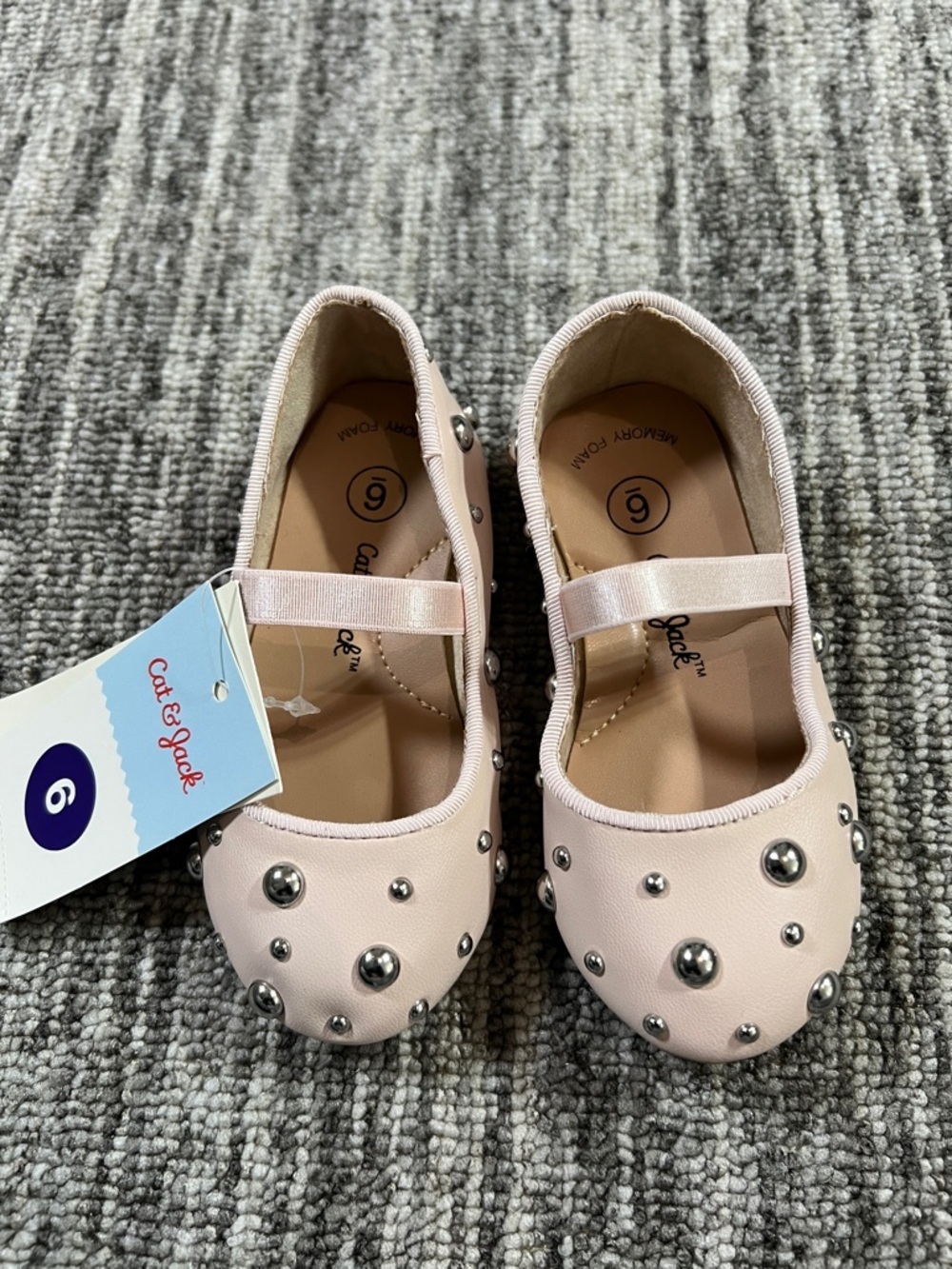 Cat & Jack Girl's - Heather Ballet Flats Toddler Various Sizes - Picture 4 of 13